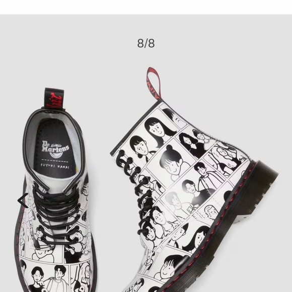 1460 PRIDE Edition Dr. Martens Leather Lace Up Boots Designed by Fuyuki Kanai - Picture 14 of 16